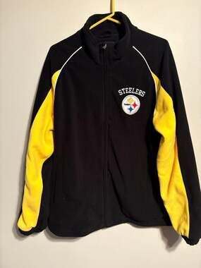Pittsburgh Steelers NFL Men’s Medium Full-Zip Fleece Jacket